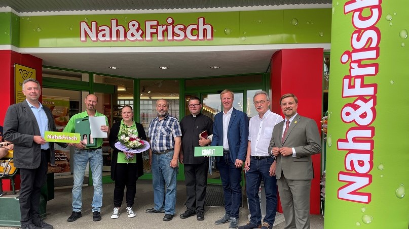 Foto v.l.: Bernhard Heiss, Christian Eipeltauer, Melanie Buchsbaum, Bgm. Alois Zetsch, Mag. Marius Claudiu Zediu, Mag. Julius Kiennast, Ernst Knell, Mag. Adam Christian © Foto: Victoria Edlinger/RMA  